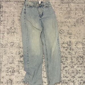 Light Blue Women's High-Rise Straight Jeans